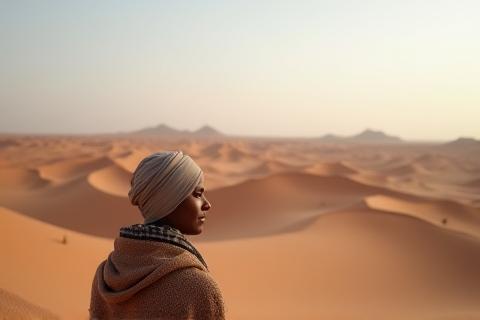 Person enjoying desert view, highlighting webinar benefits